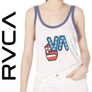RVCA Women's Peace Off Tank Top NWT Sz Small (g1)
